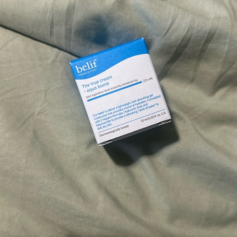 4/$15 belif the true cream aqua bomb